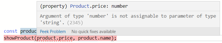 Typescript error in function